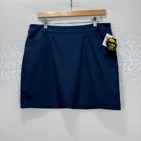 PGA Tour Navy Blue Golf Skort Size 10 Stretch Moisture Wicking UPF 50 - Picture 11 of 11